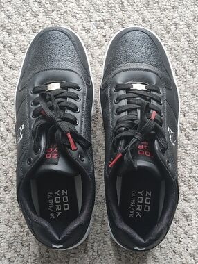 Zoo York Black Low-Top Sneakers with Red Accents Wore 1 Time